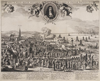 KG 06039
<br/>
'T vertreck van Carolus Stuart de II
<br/>
<em>Schut, Pieter Hendricksz. (1618/19-na 1660)</em>
